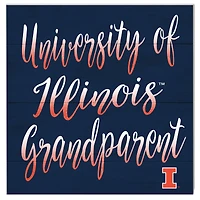 Illinois Fighting Illini 10'' x 10'' Grandparent Plaque