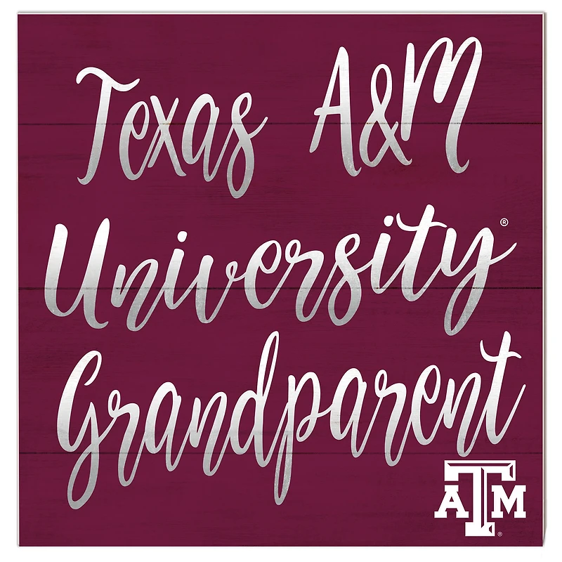 Texas A&M Aggies 10'' x 10'' Grandparent Plaque