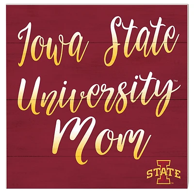 Iowa State Cyclones 10'' x 10'' Mom Plaque