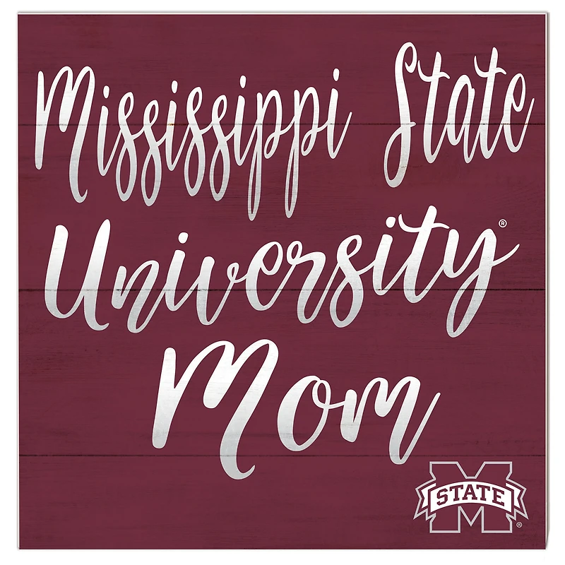Mississippi State Bulldogs 10'' x 10'' Mom Plaque