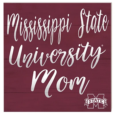 Mississippi State Bulldogs 10'' x 10'' Mom Plaque