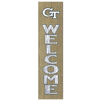 Georgia Tech Yellow Jackets 12'' x 48'' Welcome Outdoor Leaner