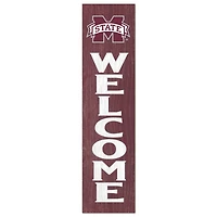 Mississippi State Bulldogs 12'' x 48'' Welcome Outdoor Leaner