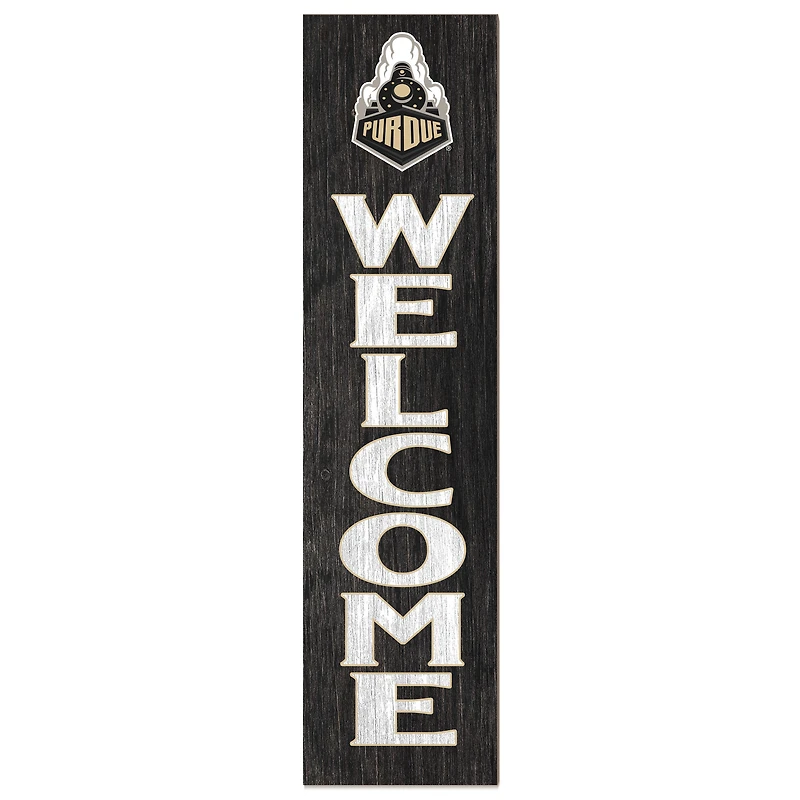 Purdue Boilermakers 12'' x 48'' Welcome Outdoor Leaner