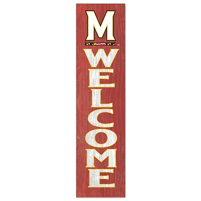 Maryland Terrapins 12'' x 48'' Welcome Leaner