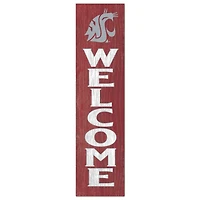Washington State Cougars 12'' x 48'' Welcome Outdoor Leaner