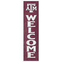 Texas A&M Aggies 12'' x 48'' Welcome Outdoor Leaner