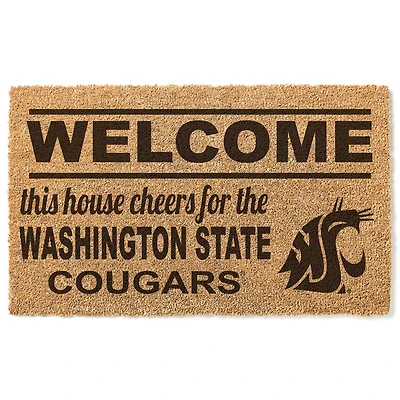 Washington State Cougars 18" x 30" Welcome Doormat