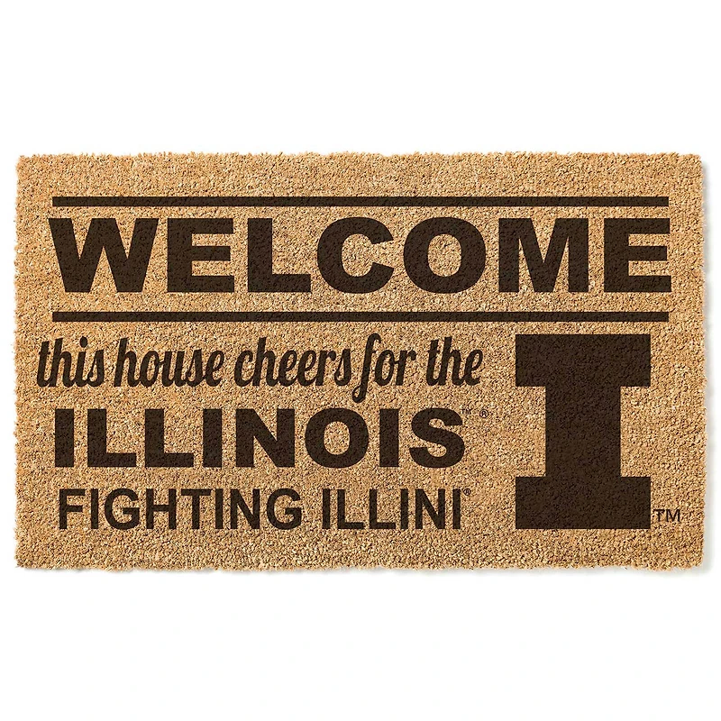 Illinois Fighting Illini 18" x 30" Welcome Doormat