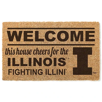 Illinois Fighting Illini 18" x 30" Welcome Doormat