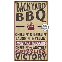 Montana Grizzlies 11'' x 20'' Indoor/Outdoor BBQ Sign
