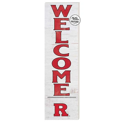 Rutgers Scarlet Knights 10'' x 35'' Indoor/Outdoor Welcome Sign