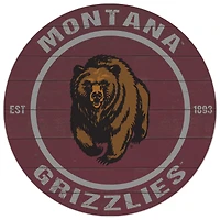 Montana Grizzlies 20'' x 20'' Indoor/Outdoor Circle Sign