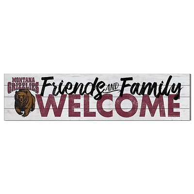 Montana Grizzlies 10'' x 40'' Friends & Family Welcome Sign