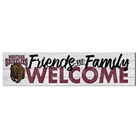 Montana Grizzlies 10'' x 40'' Friends & Family Welcome Sign