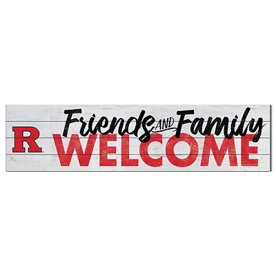 Rutgers Scarlet Knights 10'' x 40'' Friends & Family Welcome Sign