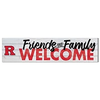 Rutgers Scarlet Knights 10'' x 40'' Friends & Family Welcome Sign