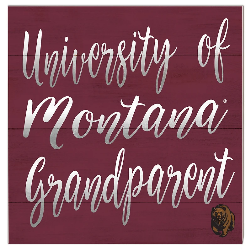 Montana Grizzlies 10'' x 10'' Grandparent Plaque