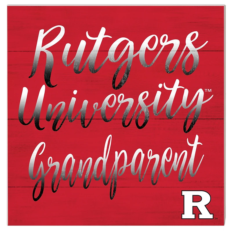Rutgers Scarlet Knights 10'' x 10'' Grandparent Plaque