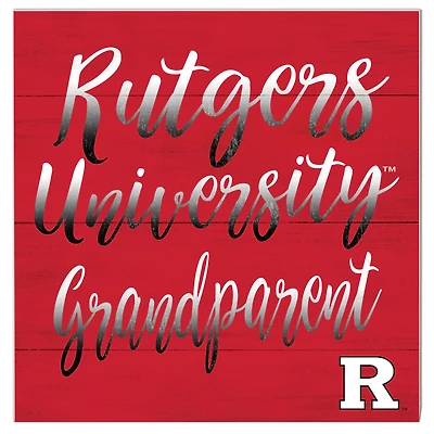 Rutgers Scarlet Knights 10'' x 10'' Grandparent Plaque