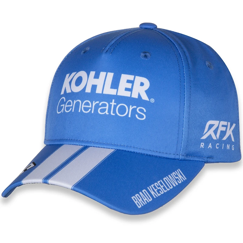 Men's RFK Racing Light Blue/White Brad Keselowski Uniform Adjustable Hat