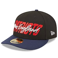 Men's New Era Black/Navy New England Patriots 2022 NFL Draft Low Profile 59FIFTY Fitted Hat