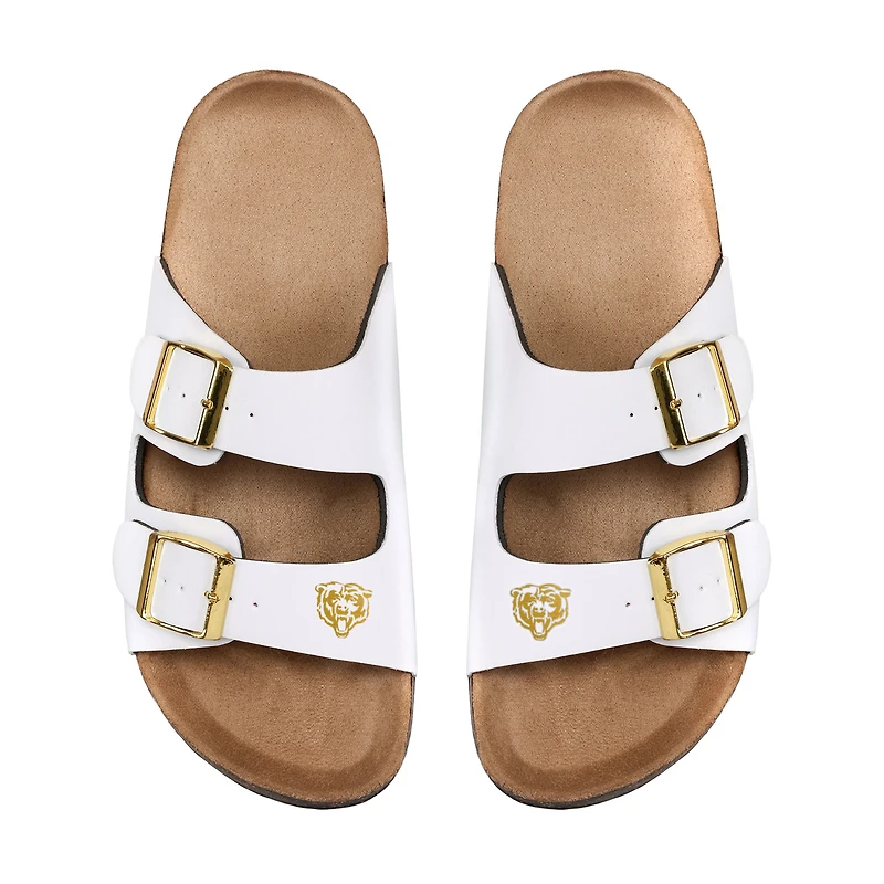 Women's FOCO Chicago Bears Double-Buckle Sandals