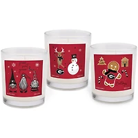 Georgia Bulldogs 3-Pack Holiday Candle Combo