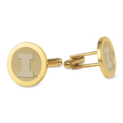 Men's Gold Illinois Fighting Illini Cufflinks