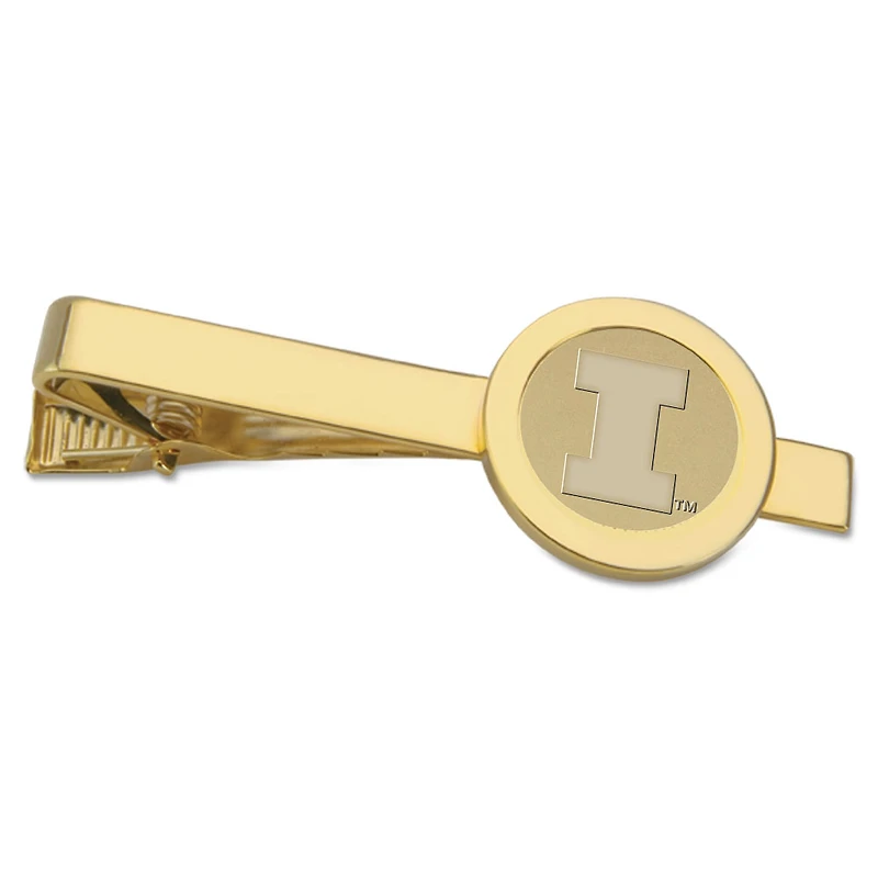 Gold Illinois Fighting Illini Tie Bar