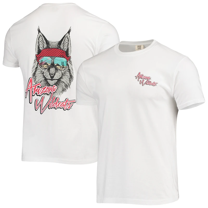 Men's White Arizona Wildcats Mascot Bandana T-Shirt