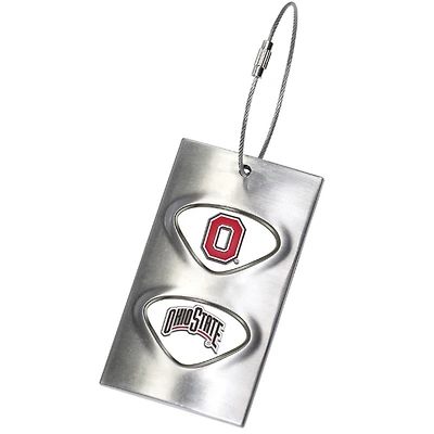 Silver Ohio State Buckeyes 3.5'' x 2'' Bag Tag