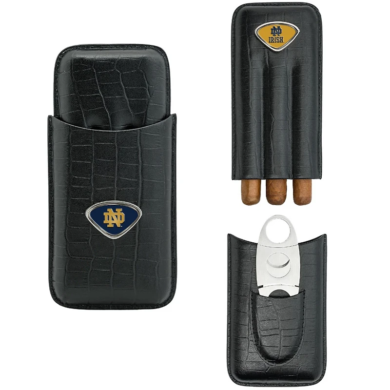 Black Notre Dame Fighting Irish Cigar Case