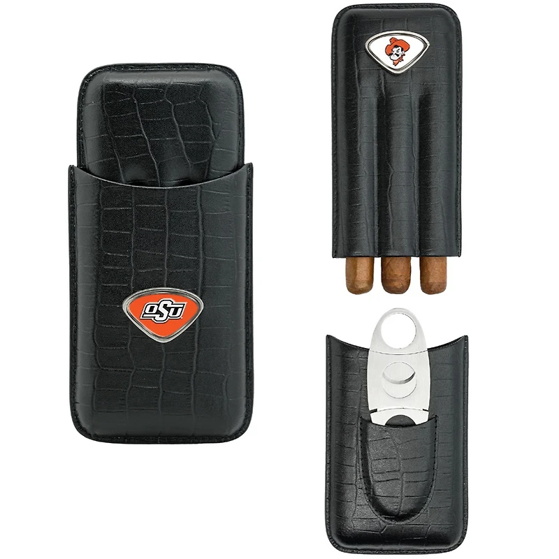 Black Oklahoma State Cowboys Cigar Case
