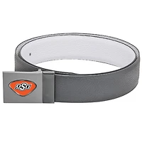 Gray Oklahoma State Cowboys Reversible Leather Belt