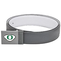 Gray Oregon Ducks Reversible Leather Belt