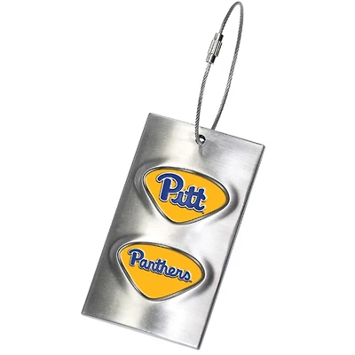 Silver Pitt Panthers 3.5'' x 2'' Bag Tag