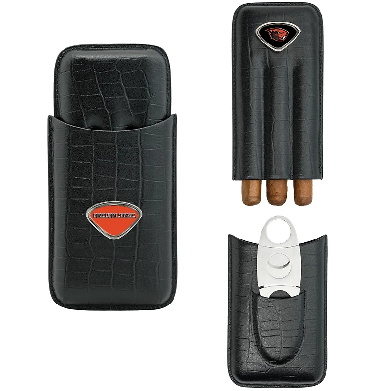 Black Oregon State Beavers Cigar Case