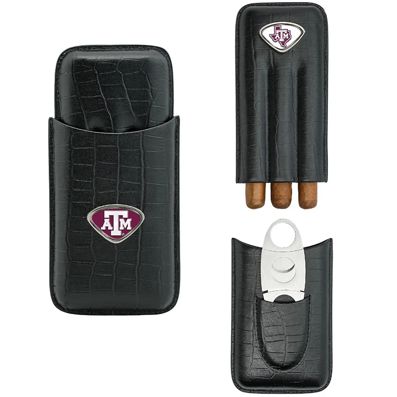 Black Texas A&M Aggies Cigar Case