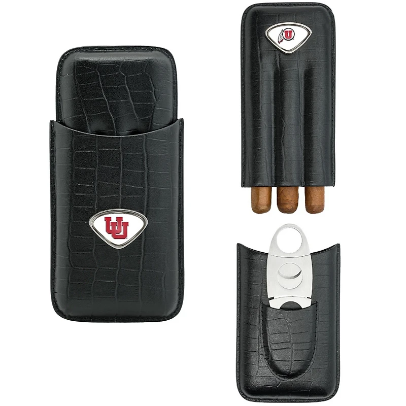 Black Utah Utes Cigar Case