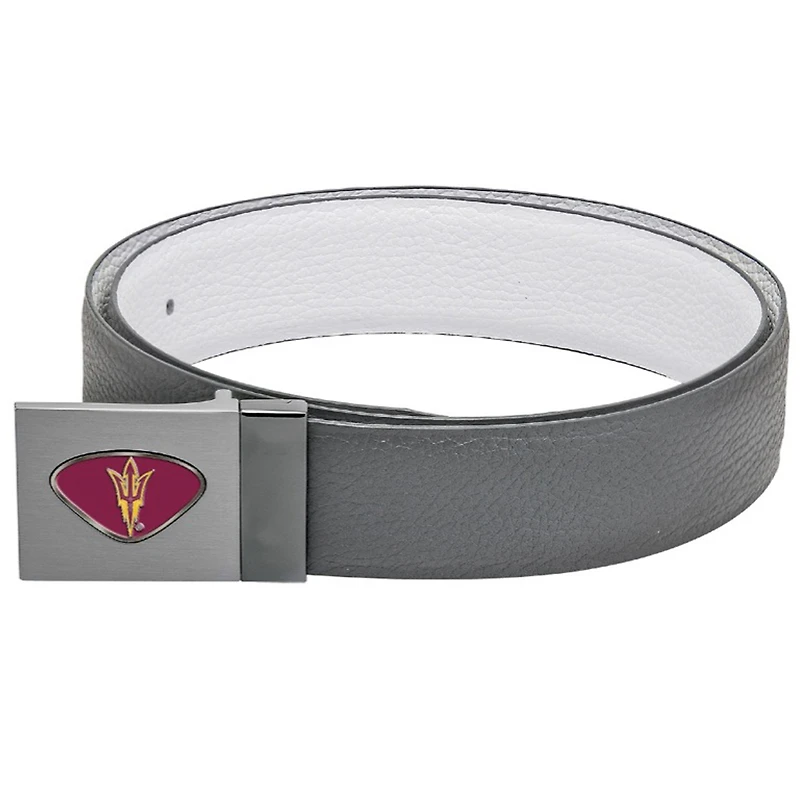 Gray Arizona State Sun Devils Reversible Leather Belt