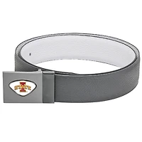 Gray Iowa State Cyclones Reversible Leather Belt