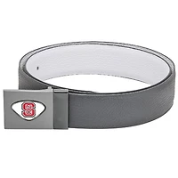 Gray NC State Wolfpack Reversible Leather Belt