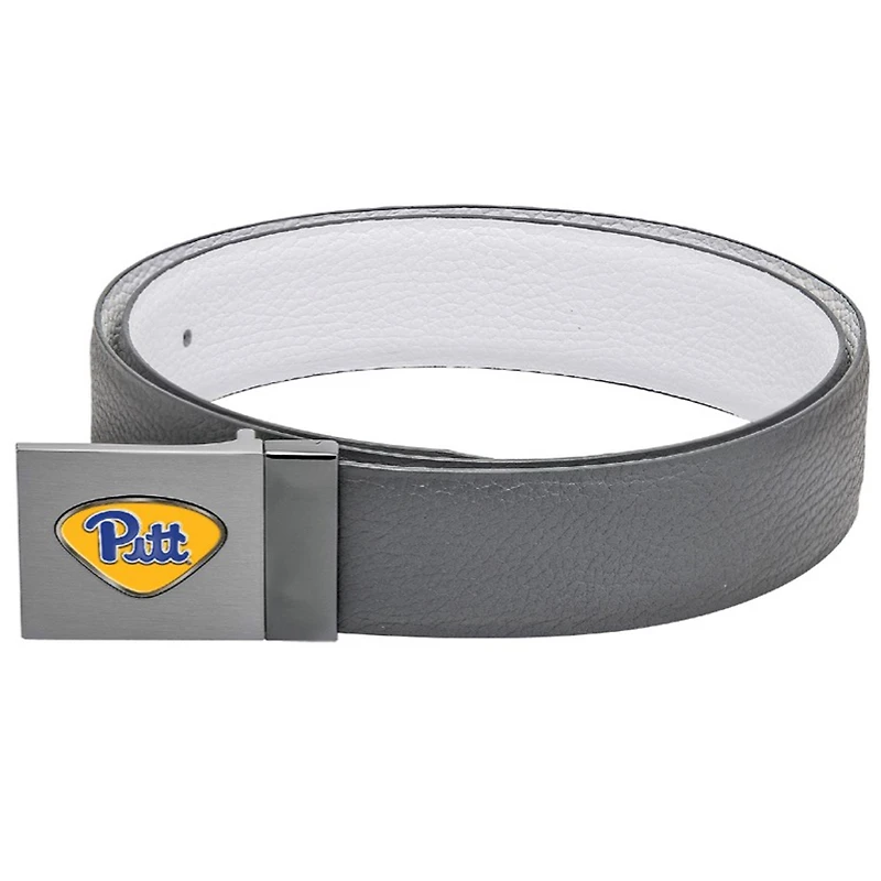 Gray Pitt Panthers Reversible Leather Belt