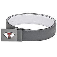 Gray Texas Tech Red Raiders Reversible Leather Belt