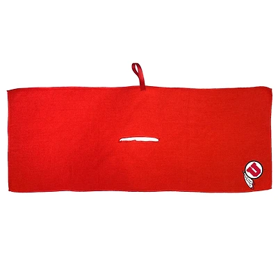 Red Utah Utes 16'' x 40'' Microfiber Golf Towel