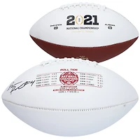 Brian Robinson Alabama Crimson Tide Autographed College Football Playoffs 2020 National Champions White Panel Football