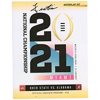 John Metchie Alabama Crimson Tide Autographed 2021 National Championship Gameday Program