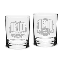Texas A&M Aggies 14oz. 2-Piece Classic Double Old-Fashioned Glass Set