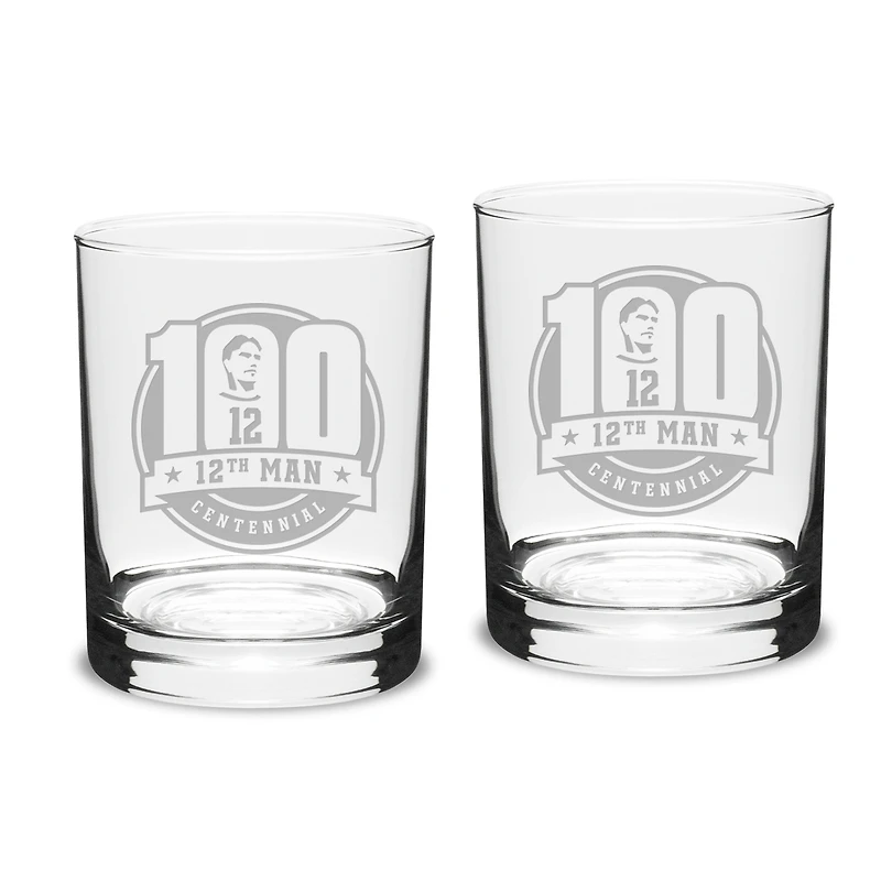 Texas A&M Aggies 14oz. 2-Piece Classic Double Old-Fashioned Glass Set